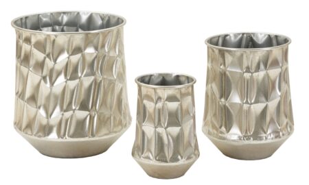 Glam vaser i jern - 35x38x5 og 27x5x33 og 18x5x26 cm