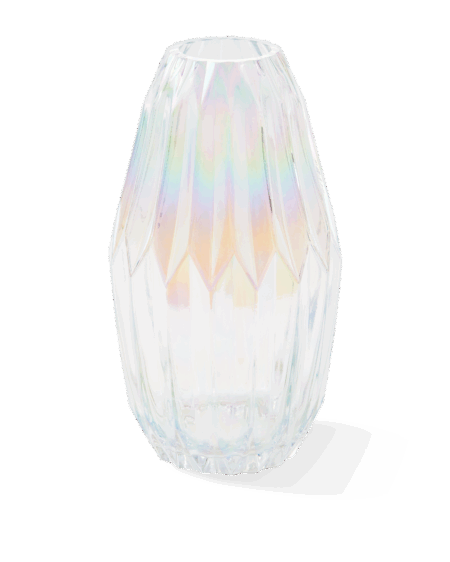 Glass Folds vase, M - multi