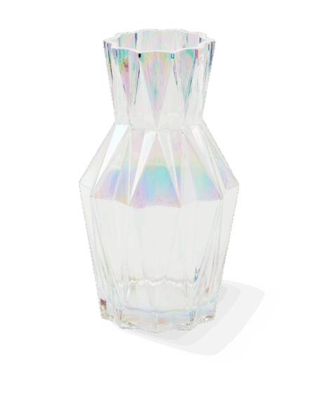 Glass Folds vase, S - multi