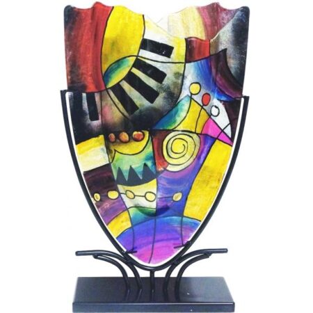 Glass Vase Piano & stand, H 47,5 cm - Benjamin