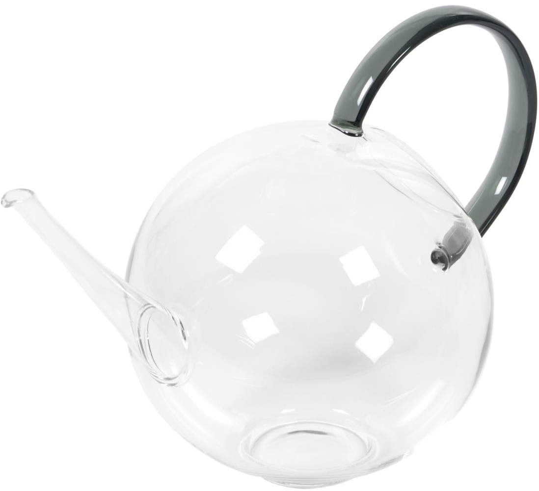 Glasvase Kave Home Duyen - klar borosilikat med orange håndtag H17,5 cm Glasvase Kave Home Duyen - klar borosilikat med orange håndtag H17,5 cm