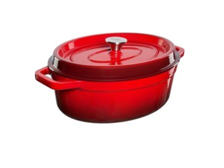 Grand_Feu Oval Pot With A Lid. 5.6L Capacity