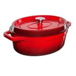 Grand_Feu Oval Pot With A Lid. 5.6L Capacity