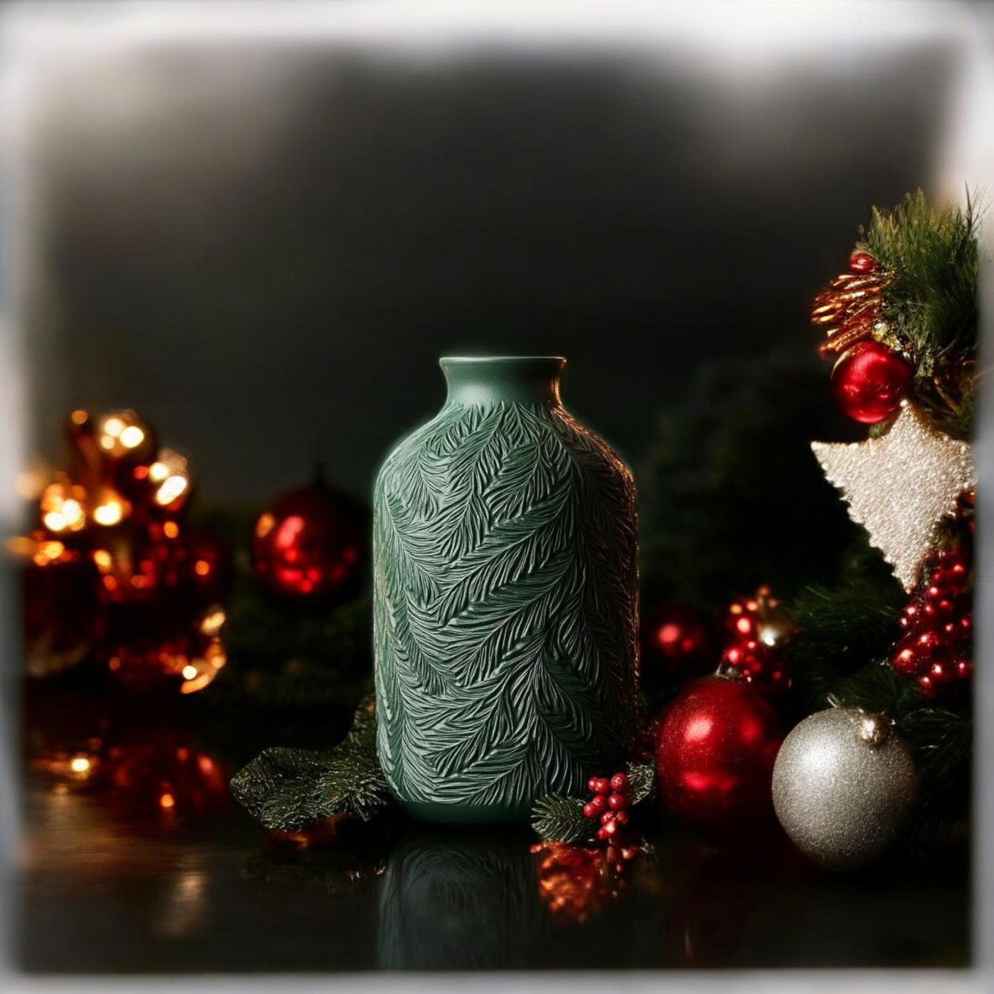 Grankogle Vase - Skov Grøn Grankogle Vase - Skov Grøn