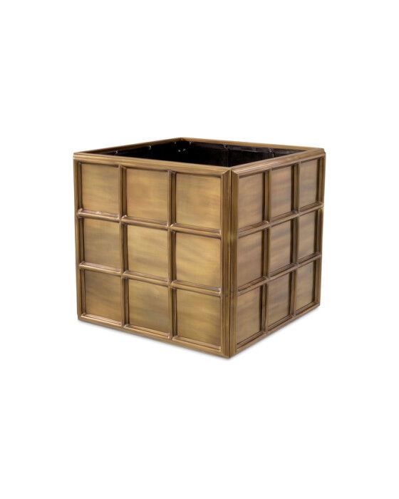 Grid Planter Vintage Brass Grid Planter Vintage Brass