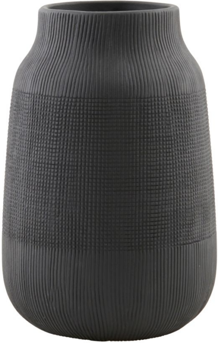 Groove, Vase, sort, H15x22 cm