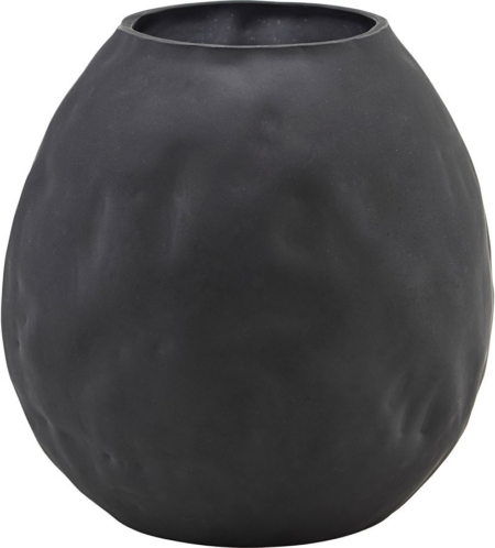 Groove, Vase, sort, H7,5x14x14 cm