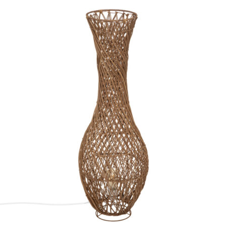 Gulvlampe Rattan Vase Natur "Eloise" H.100 cm