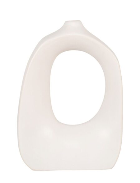 Gunh - Vase, Ceramic, White, 19X9X28,5 Cm House Nordic White