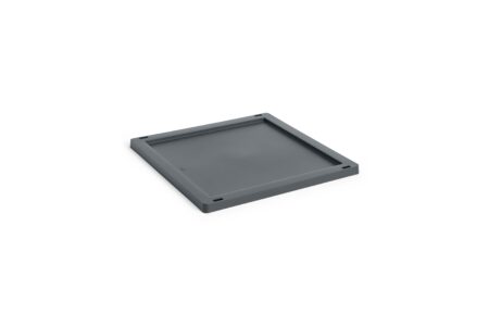 HAY - Colour Crate Plastlåg Square&Cube M (Koksgrå)