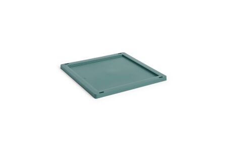 HAY - Colour Crate Plastlåg Square&Cube M (Mørkegrøn)