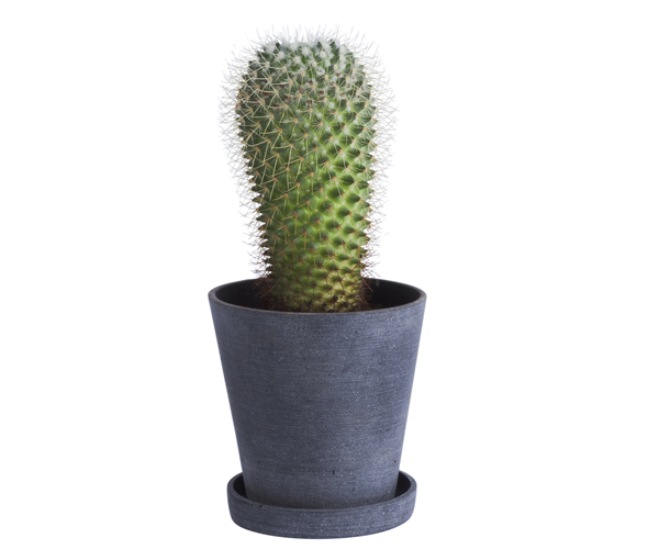 HAY Flowerpot with Saucer - Large - Black HAY Flowerpot with Saucer - Large - Black