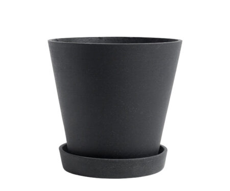 HAY Flowerpot with Saucer - XL - Black