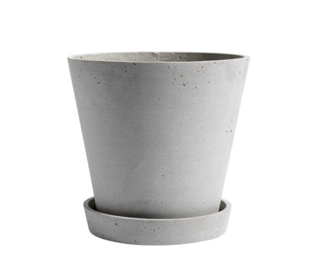 HAY Flowerpot with Saucer - XL - Grey