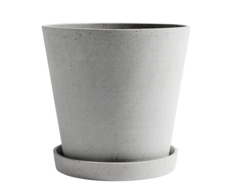 HAY Flowerpot with Saucer - XXL - Grey