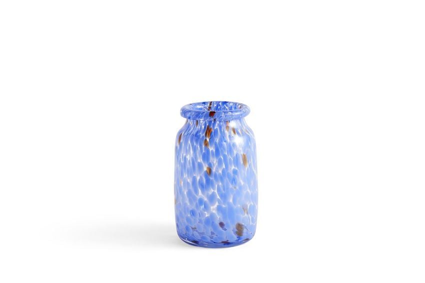 HAY Splash Vase Roll Neck M Ø: 14,5 cm - Blue HAY Splash Vase Roll Neck M Ø: 14,5 cm - Blue