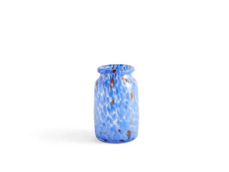 HAY - Splash Vase Roll Neck Medium Blue