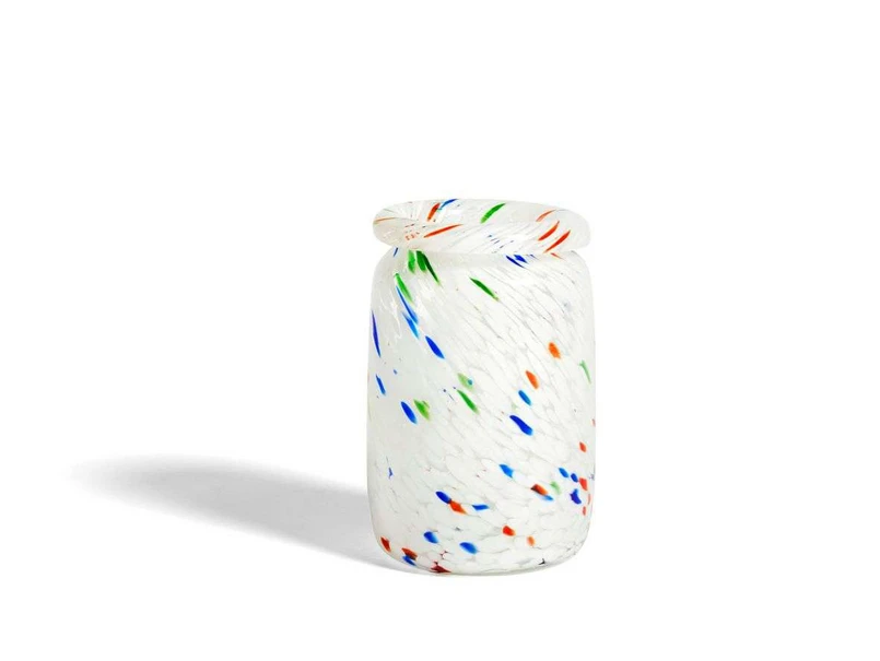 HAY - Splash Vase Roll Neck Medium White Dot HAY - Splash Vase Roll Neck Medium White Dot