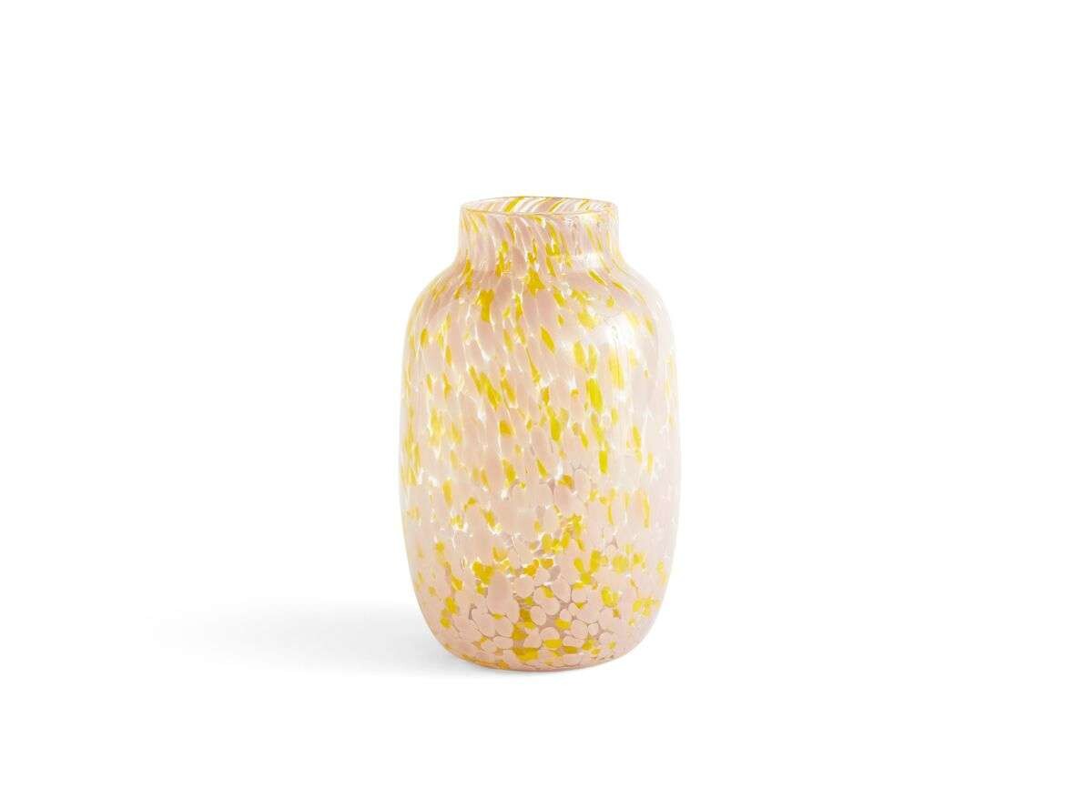 HAY - Splash Vase Round Large Light Pink/Yellow HAY - Splash Vase Round Large Light Pink/Yellow