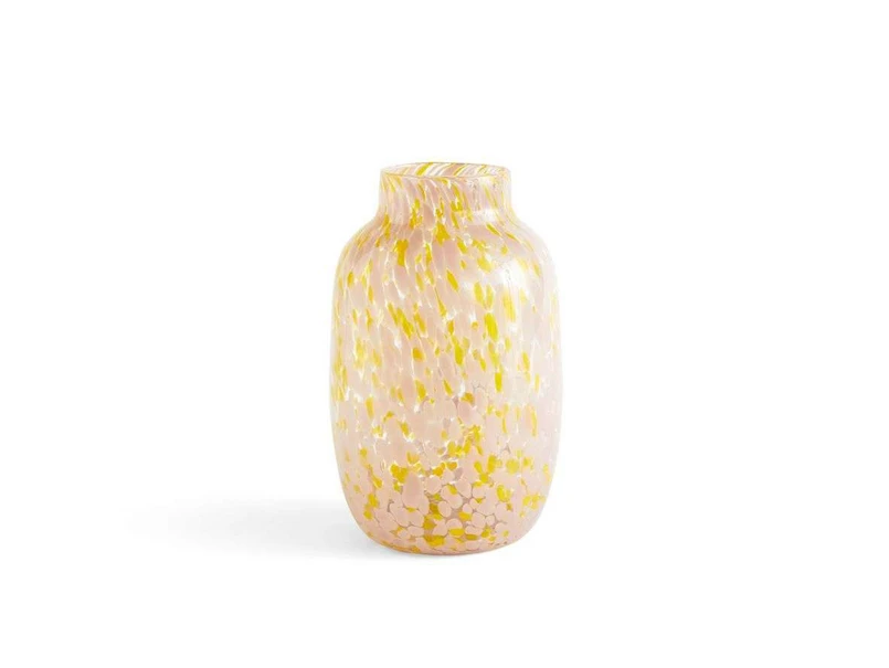 HAY - Splash Vase Round Large Light Pink/Yellow HAY - Splash Vase Round Large Light Pink/Yellow