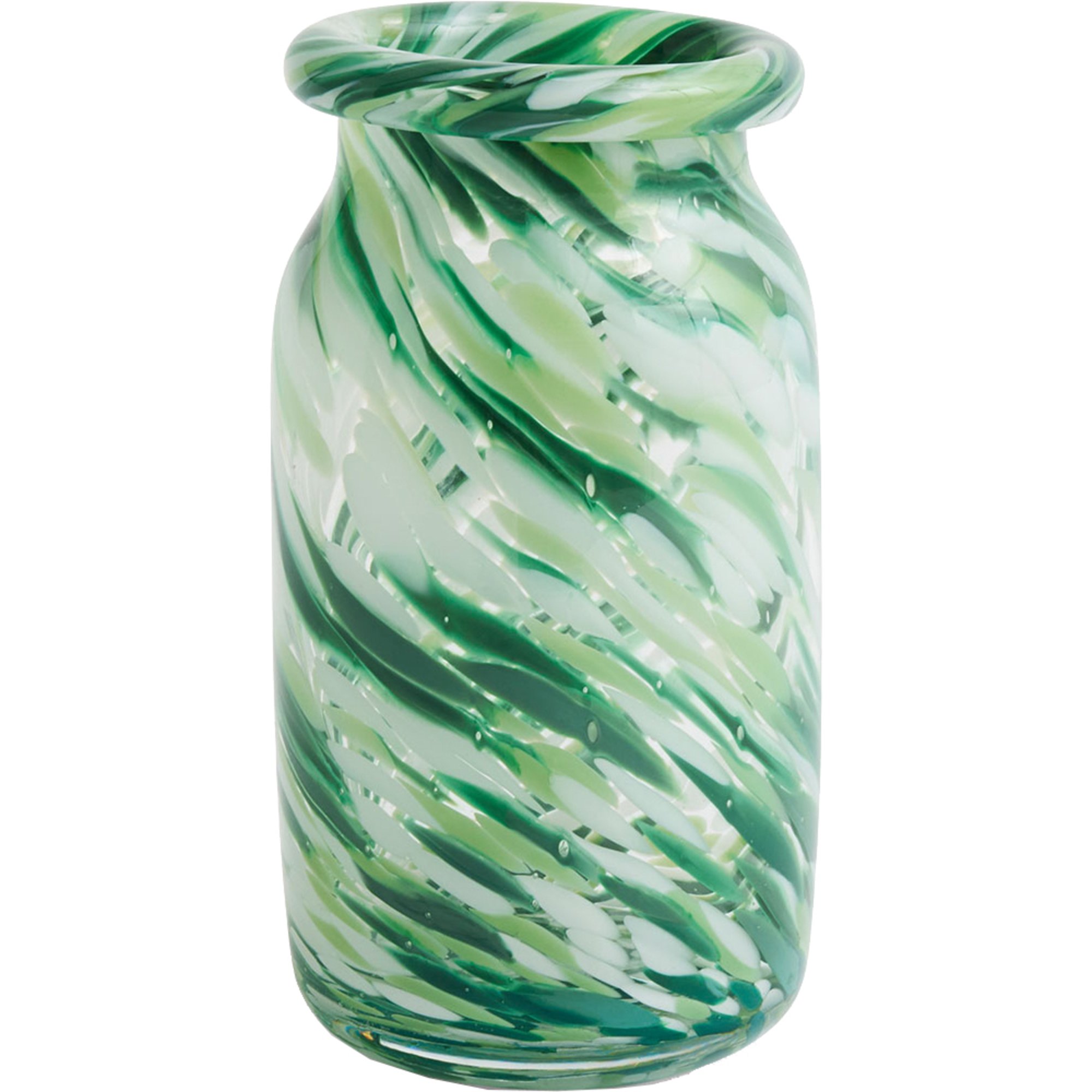 HAY Splash Vase Small, Green Swirl HAY Splash Vase Small, Green Swirl