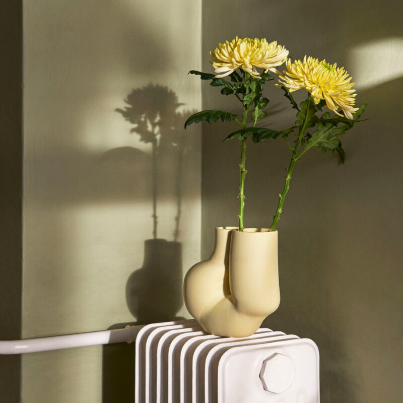 HAY W&S Vase Chubby Soft Yellow