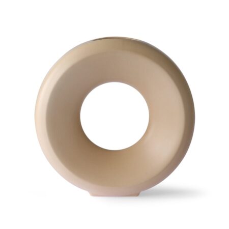 HKliving Circle vase L 9,5x30 cm Sand