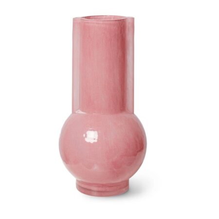 HKliving HK Living glasvase 25 cm Flamingo pink
