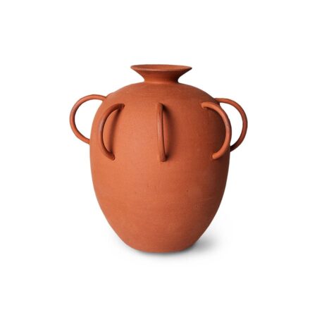 HKliving HK Objects vase med Håndtag Terracotta