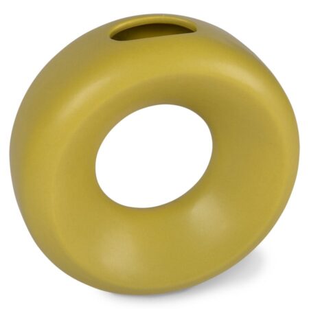 HKliving Vas Cirkel S Ø20,5x8 cm Grøn