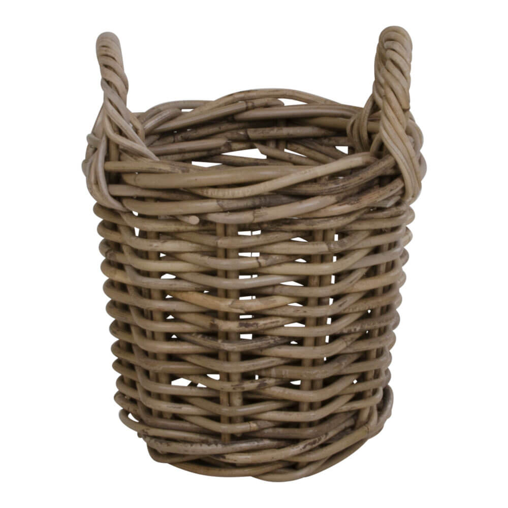HOUSE NORDIC Caor kurve - flettet cubu rattan, rund, m. hanke (sæt m. 4) HOUSE NORDIC Caor kurve - flettet cubu rattan, rund, m. hanke (sæt m. 4)