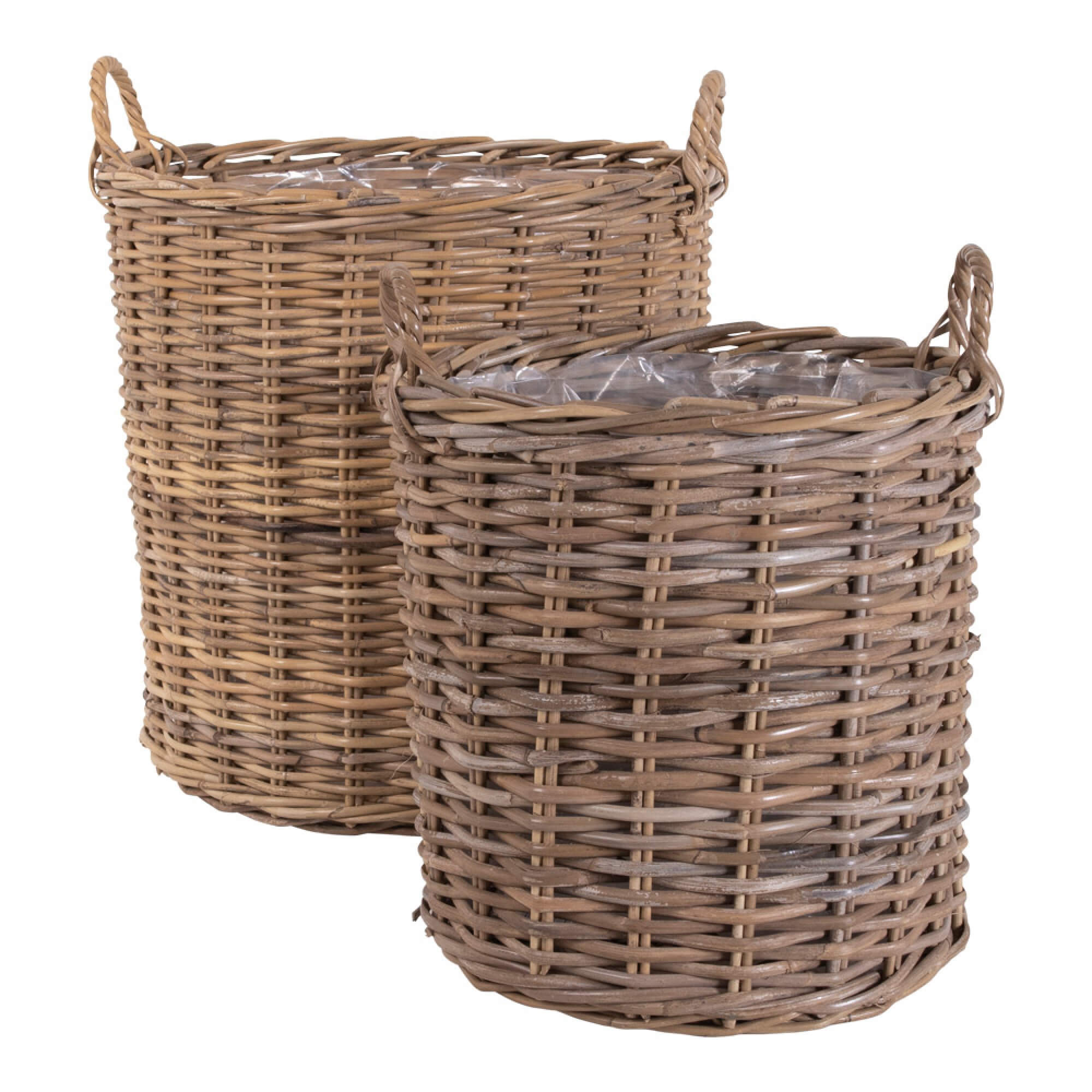 HOUSE NORDIC Indo kurv - natur kubu rattan, rund (sæt á 2) HOUSE NORDIC Indo kurv - natur kubu rattan, rund (sæt á 2)