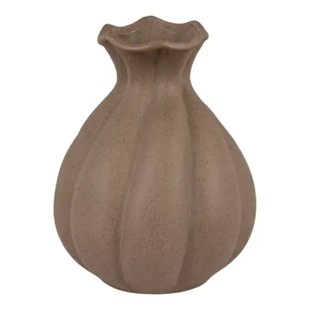 HOUSE NORDIC Vase - Vase i keramik, brun, Ø14,5x18,5 cm