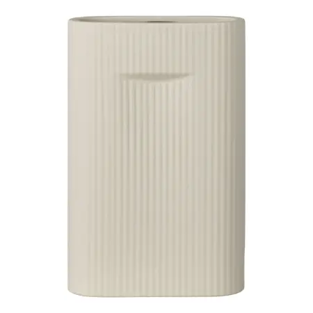 HOUSE NORDIC Vase - Vase i keramik, grå, 16,5x6,5x26 cm