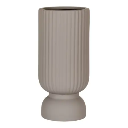 HOUSE NORDIC Vase - Vase i keramik, grå, Ø12x25,5 cm