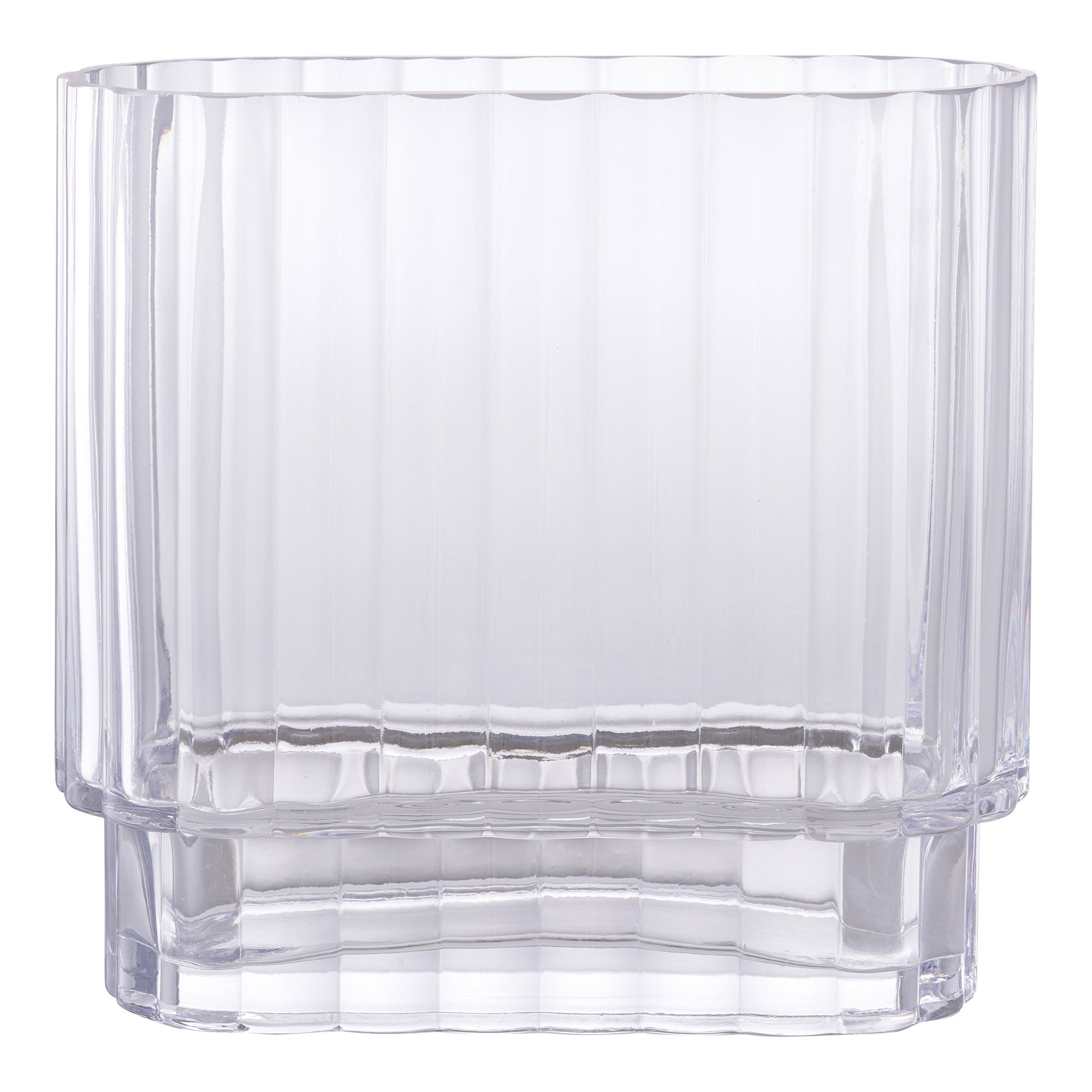 HOUSE NORDIC vase, oval - klar glas (H:19,5) HOUSE NORDIC vase, oval - klar glas (H:19,5)