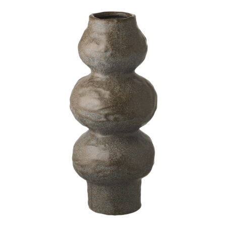 HOUSE NORDIC vase, rund - mørkegrå keramik (H:33,5)