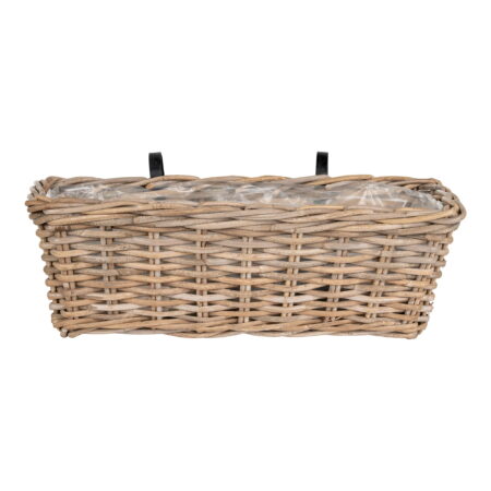 HOUSE NORDICÂ Batu Planteskjuler - Planteskjuler med ophæng, kubu, natur 60x20x23 cm