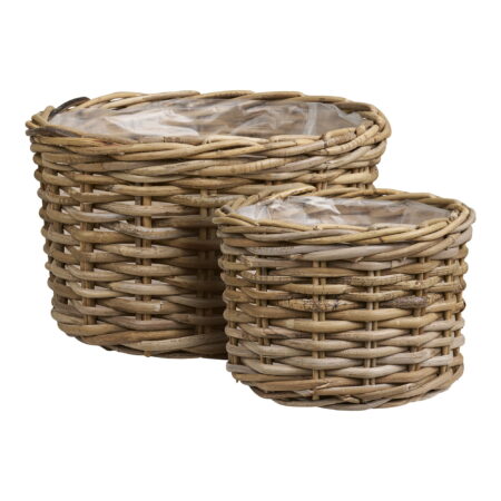 HOUSE NORDICÂ Kalak Kurve - Kurve, kubu rattan, natursæt af 2