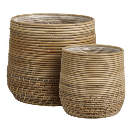 HOUSE NORDICÂ Moro Kurve - Kurve, kubu rattan, natursæt af 2