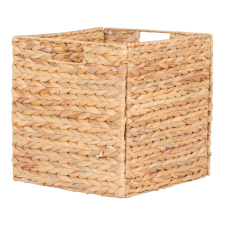 HOUSE NORDICÂ Passo Kurv - Kurv, foldbar, vandhyacint, natur, 30x30x30 cm