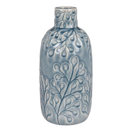 HOUSE NORDICÂ Vase - Vase, keramik, blå, ø12x26 cm