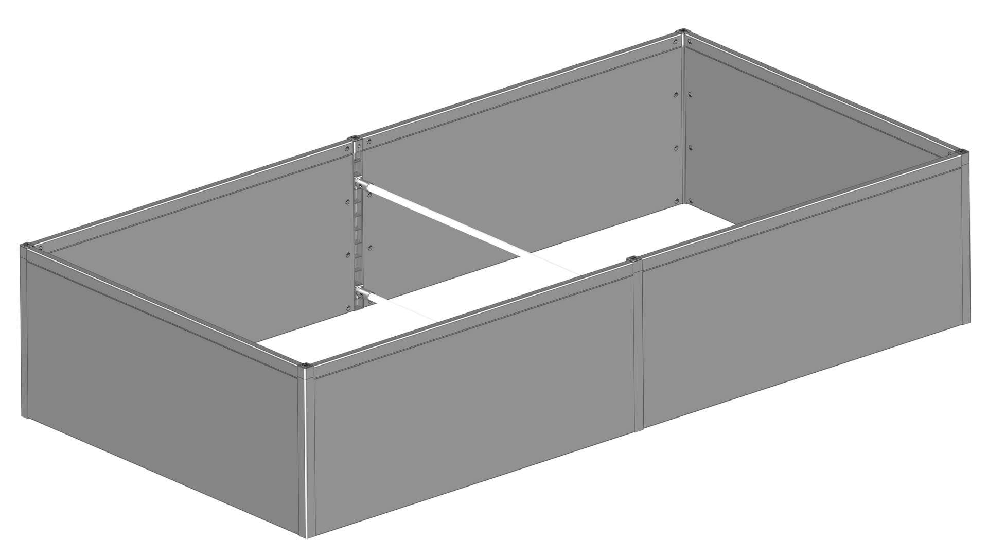 HØJBED i PVC 50x120x240 cm HØJBED i PVC 50x120x240 cm