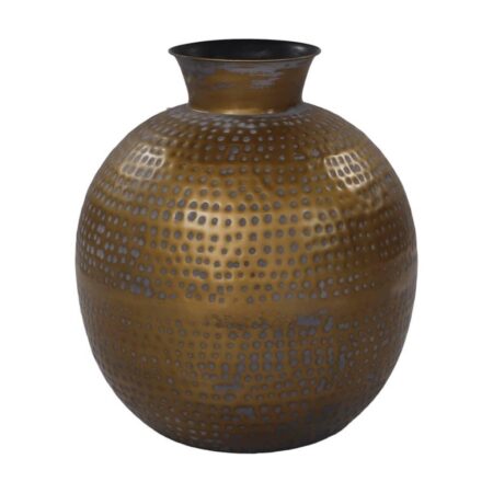 HSM Collection vase Padua 40x45 cm str. L guldfarvet og grå