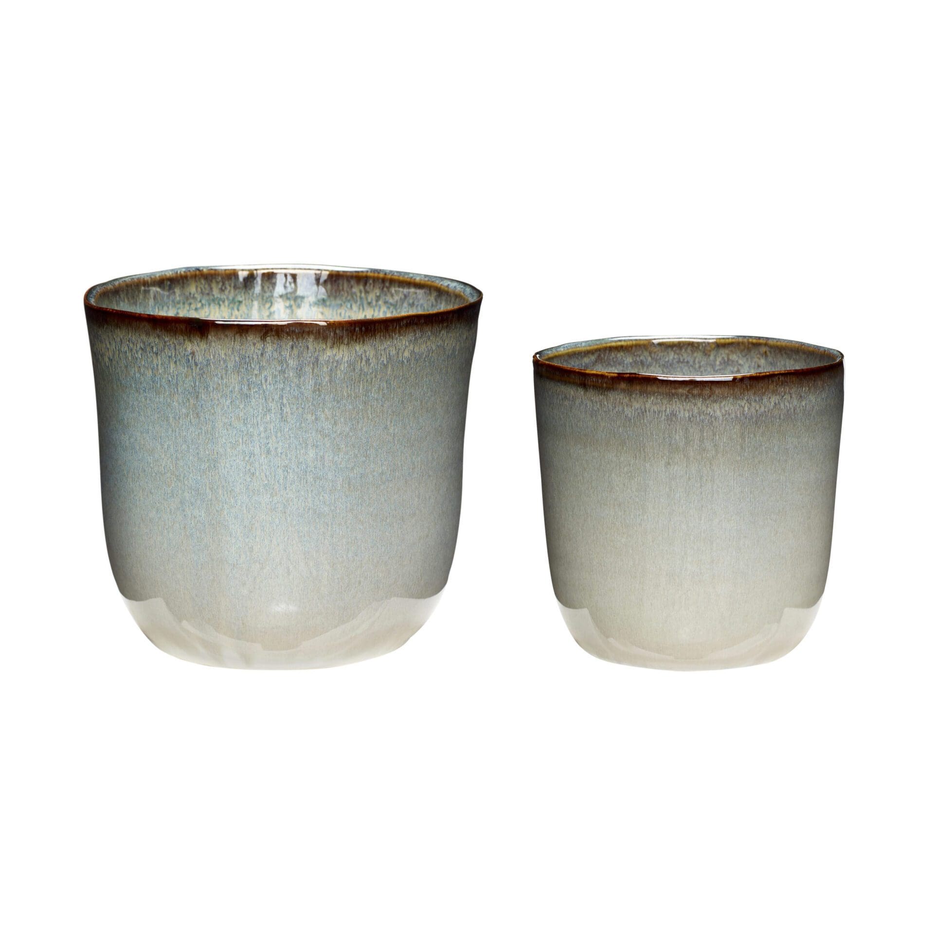 HÜBSCH - Glaze Krukker (sæt af 2) HÜBSCH - Glaze Krukker (sæt af 2)