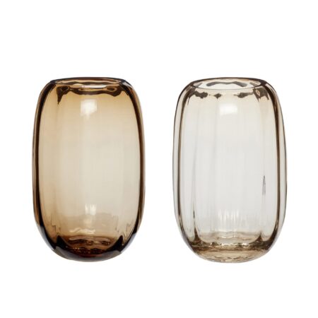 HÜBSCH - Ripple Vase (sæt af 2)