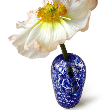 Håndblæst Vase Liv Konfetti Home Decoration Vases Blue Mimou