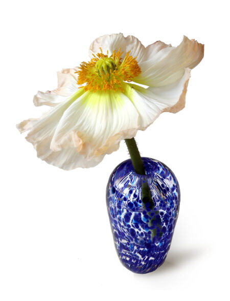 Håndblæst Vase Liv Konfetti Mimou Blue