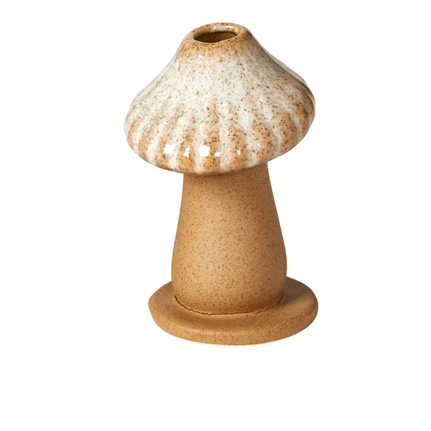 Håndmalet vase svamp brun H9cm 252305 Håndmalet vase svamp brun H9cm 252305
