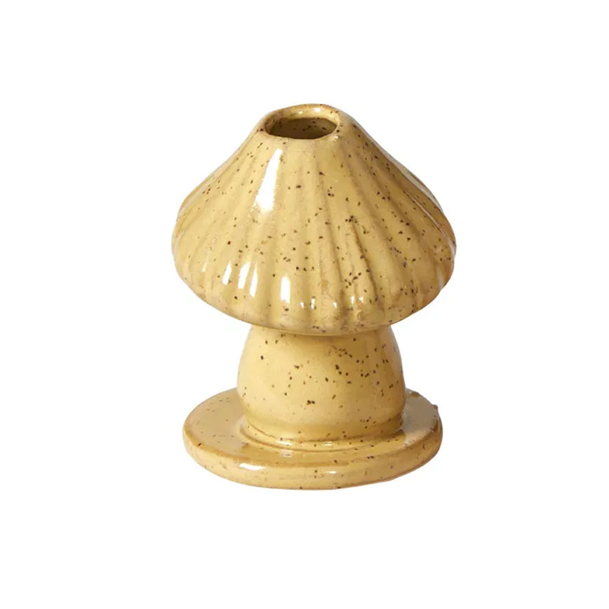 Håndmalet vase svamp gul H7cm 252302 Håndmalet vase svamp gul H7cm 252302